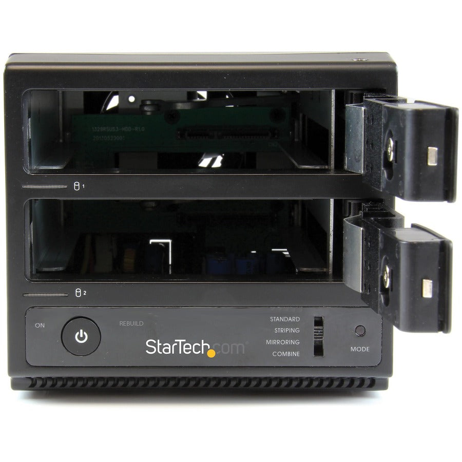 StarTech.com USB 3.0 / eSATA Dual-Bay Trayless 3.5" SATA III Hard Drive Enclosure with UASP - 2-Bay SATA 6 Gbps Hot-Swap HDD Enclosure S352BU33RER