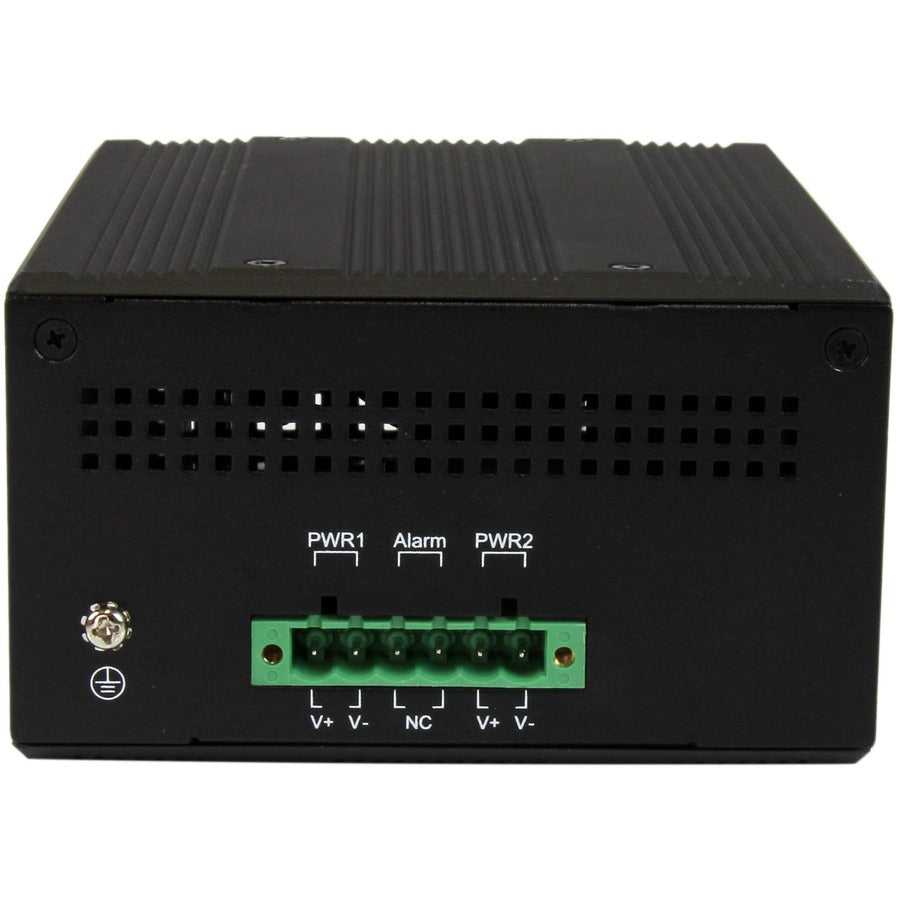 StarTech.com 6 Port Unmanaged Industrial Gigabit Ethernet Switch w/ 4 PoE+ Ports and Voltage Regulation - DIN Rail / Wall-Mountable IES61002POE