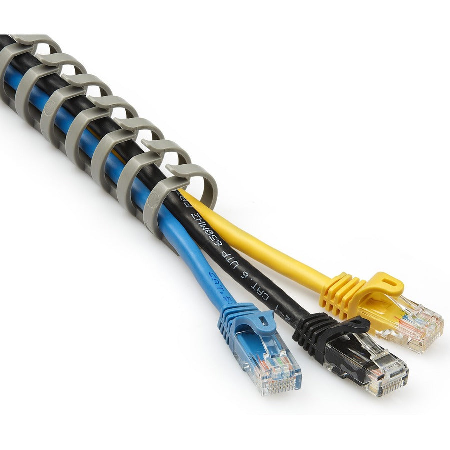 StarTech.com Cable Management Raceway Spine Vertebrae 3/4"(20mm)W x 1/2"(14mm)H, 20"(0.5m) length, Network Cord Hider/Wire Duct, UL Listed CBMFWD2014