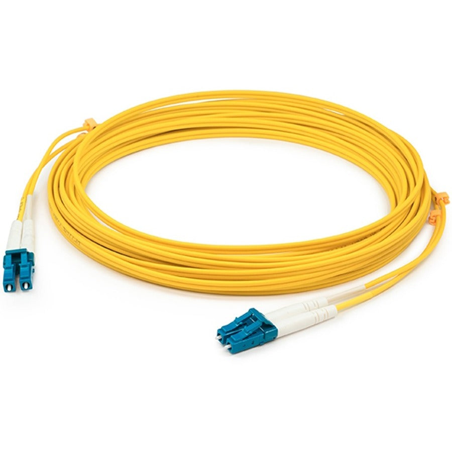 Câble de raccordement jaune AddOn 8M fibre monomode (SMF) Duplex LC/LC OS1 ADD-LC-LC-8M9SMF