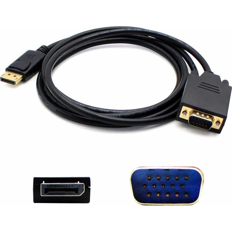 Adaptateur AddOn 3 pieds (1 M) Displayport vers VGA noir - M/M DISPORT2VGAMM3B