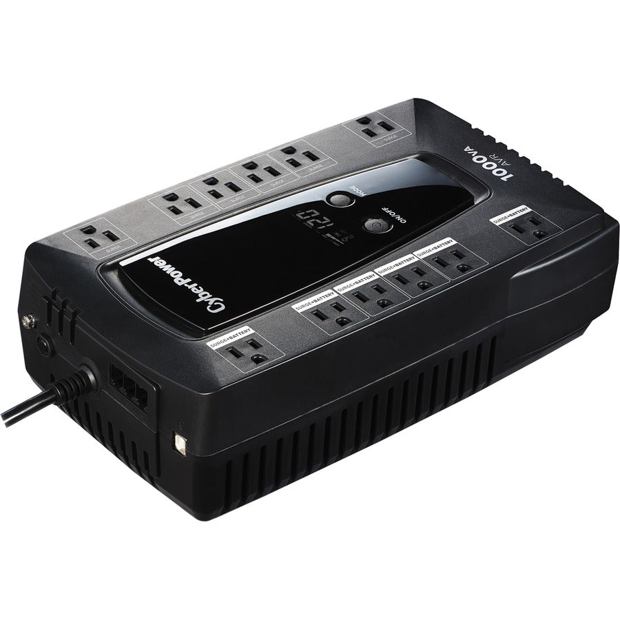 CyberPower LE1000DG-FC 1000VA /530W UPS, 12-Outlets, Black LE1000DG-FC