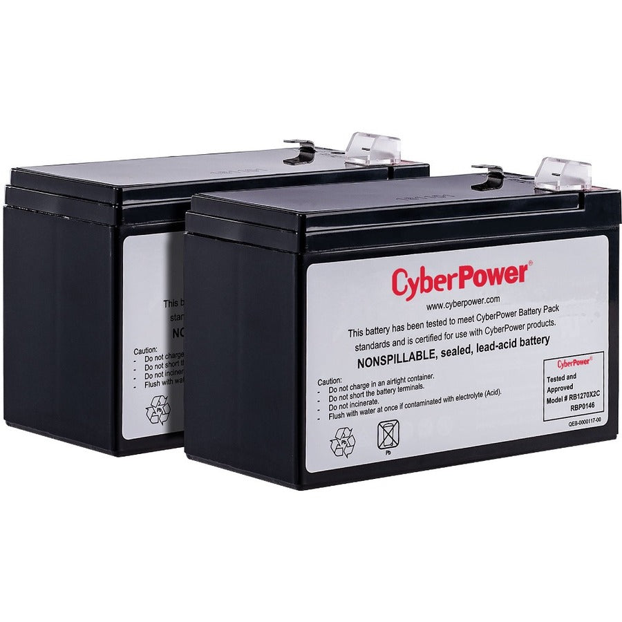 CyberPower RB1270X2C Replacement Battery Cartridge RB1270X2C