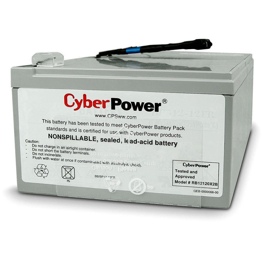 CyberPower RB12120X2B Batterie pour PR1000LCD, 18 Mo WTY RB12120X2B