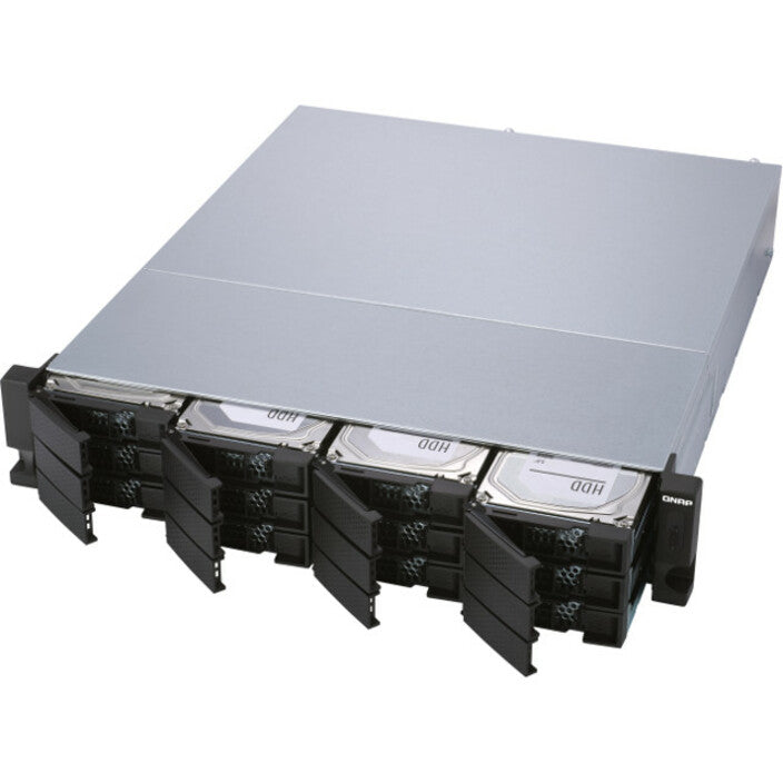 QNAP TL-R1200S-RP Drive Enclosure SATA/600 - Mini-SAS Host Interface - 2U Rack-mountable TL-R1200S-RP-US