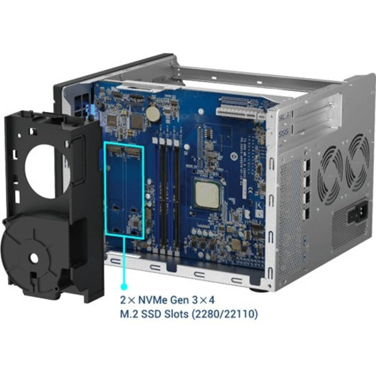 QNAP Cost-effective Intel Xeon D desktop QuTS Hero NAS with Quad-port 2.5GbE TS-H686-D1602-8G-US