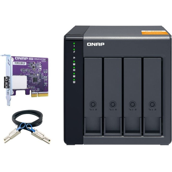 QNAP TL-D400S Boîtier de disque SATA/600 - Tour d'interface hôte mini-SAS TL-D400S-US