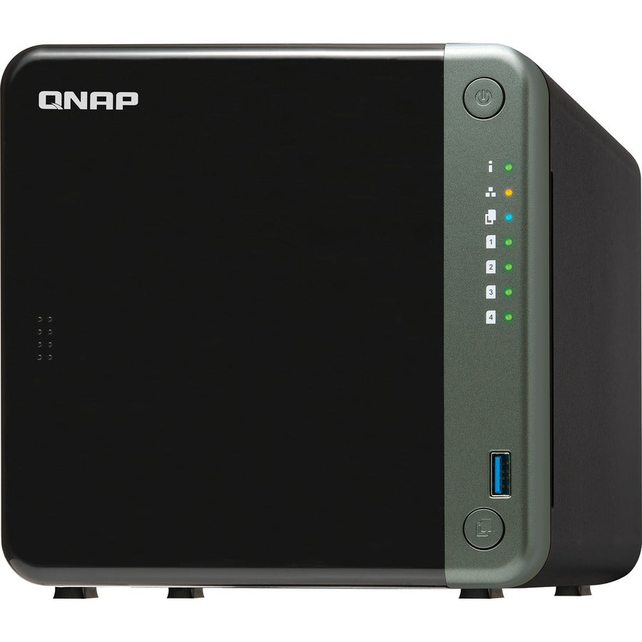 NAS QNAP Professional Quad-core 2,0 GHz avec connectivité 2,5 GbE et extension PCIe TS-453D-8G-US