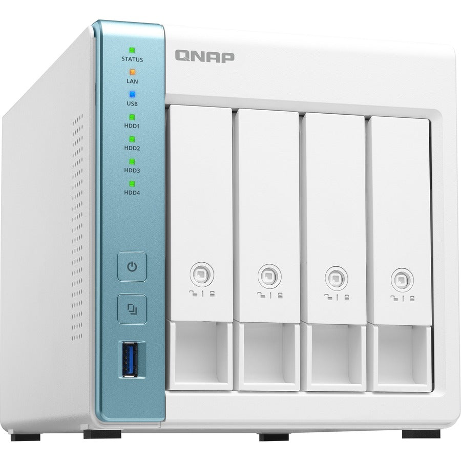 QNAP Quad-core 1.7GHz NAS with 2.5GbE and Feature-rich Applications for Home & Office TS-431P3-4G-US