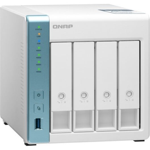 NAS QNAP Quad-core 1,7 GHz avec 2,5 GbE et applications riches en fonctionnalités pour la maison et le bureau TS-431P3-4G-US