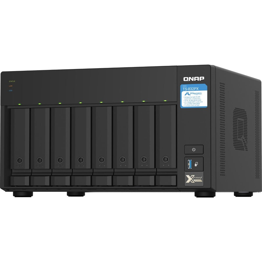 QNAP TS-832PX-4G SAN/NAS Storage System TS-832PX-4G-US