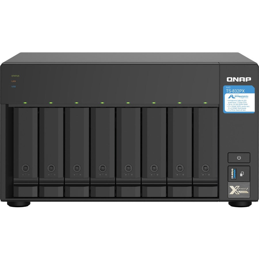 QNAP TS-832PX-4G SAN/NAS Storage System TS-832PX-4G-US