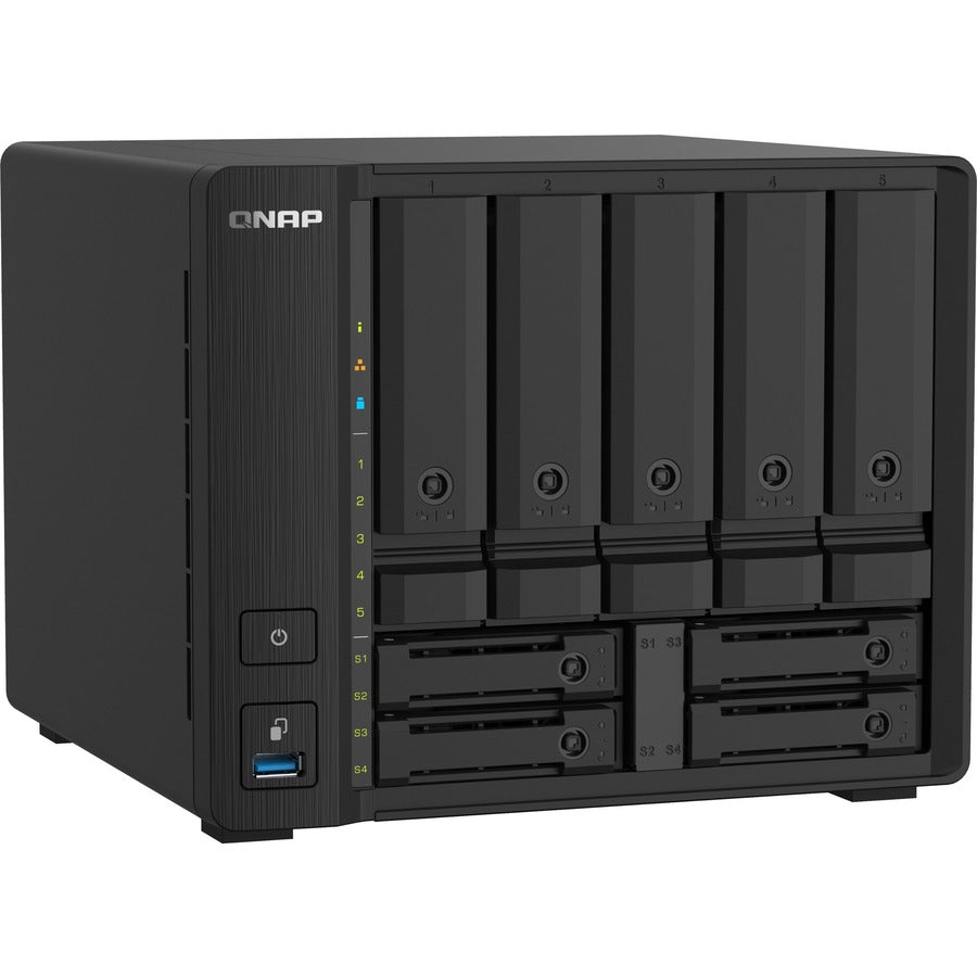 QNAP Compact 9-bay NAS with 10GbE SFP+ and 2.5GbE for Smoother File Applications TS-932PX-4G-US