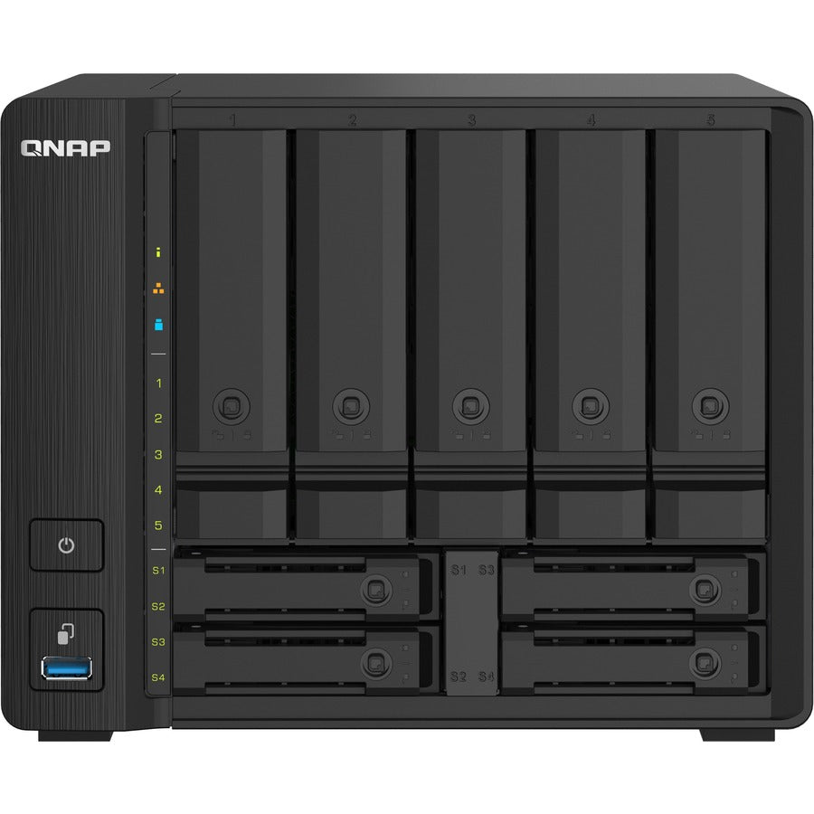 QNAP Compact 9-bay NAS with 10GbE SFP+ and 2.5GbE for Smoother File Applications TS-932PX-4G-US