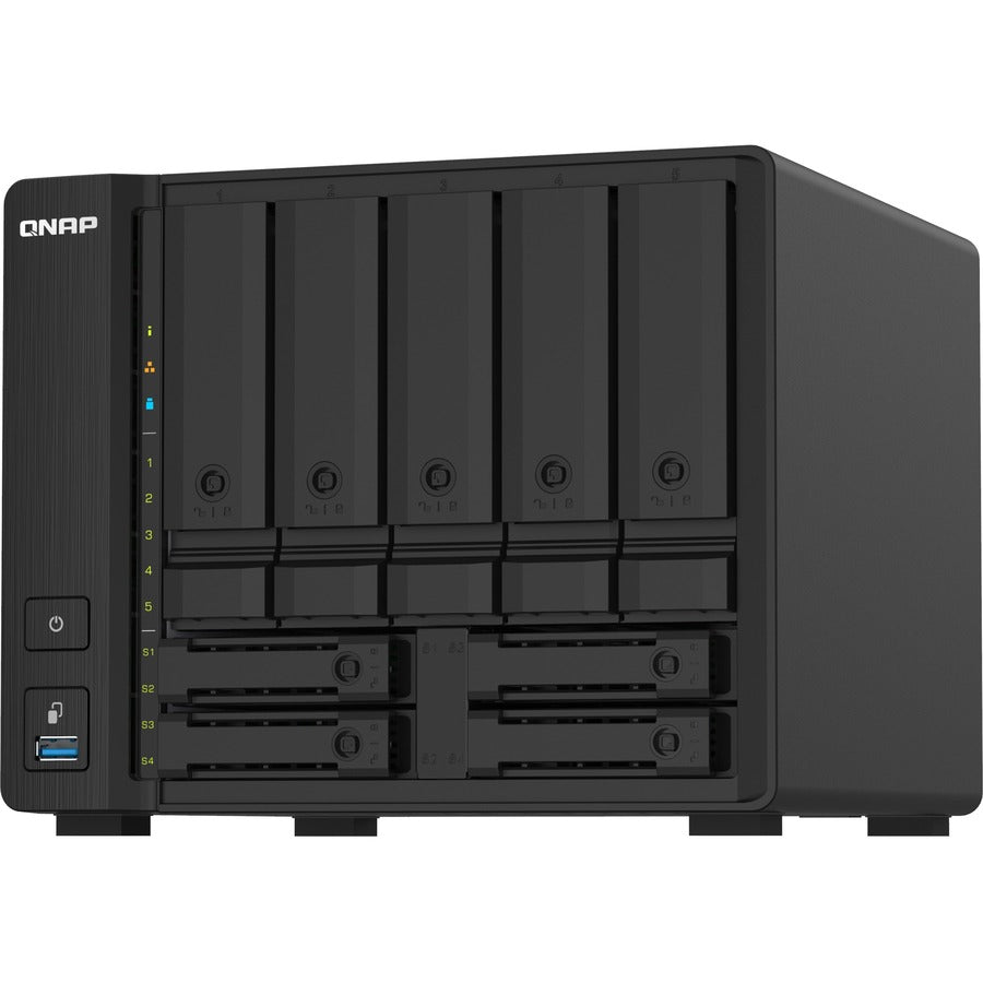 QNAP Compact 9-bay NAS with 10GbE SFP+ and 2.5GbE for Smoother File Applications TS-932PX-4G-US