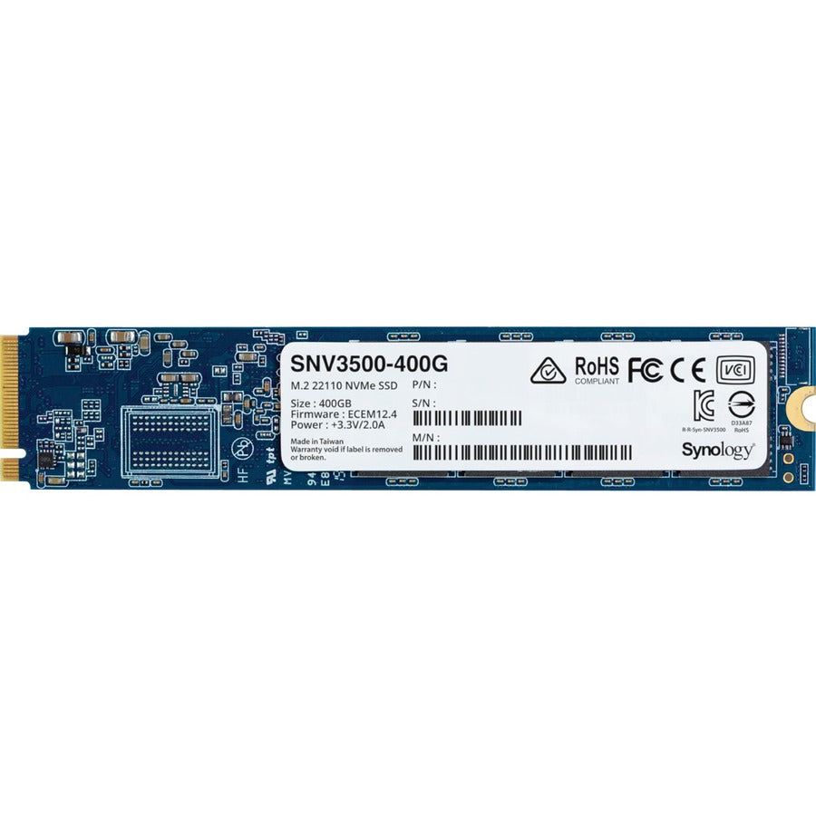 Synology SNV3000 SNV3500-400G 400 GB Solid State Drive - M.2 22110 Internal - PCI Express NVMe (PCI Express NVMe 3.0 x4) SNV3500-400G