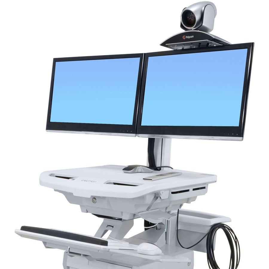 Ergotron Mounting Shelf for Wall Mounting System, Video Conferencing Camera, Webcam, Display Cart - Silver 97-776-194