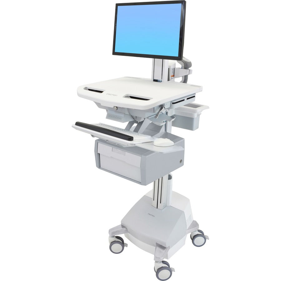 Ergotron StyleView Cart with LCD Pivot, SLA Powered, 1 Tall Drawer (1x1) SV44-13B1-1