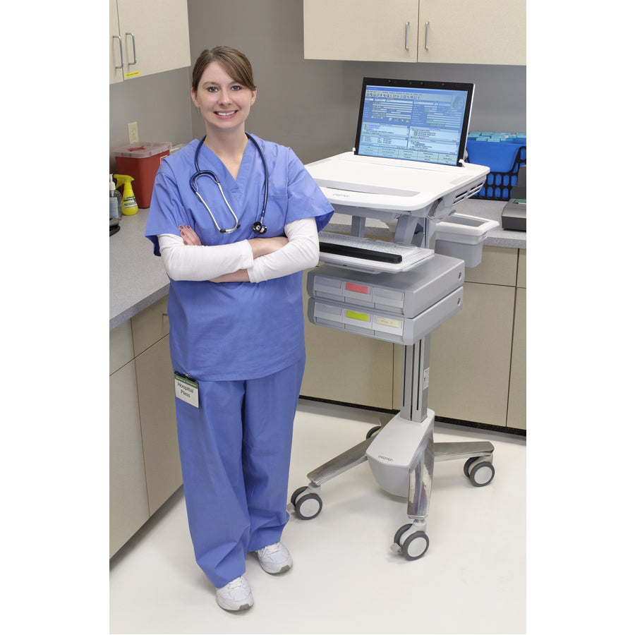 Ergotron StyleView Cart with LCD Pivot, 2 Drawers SV43-1320-0