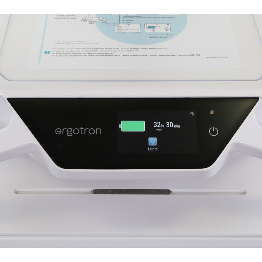 Ergotron CareFit Pro Electric Lift Cart, LiFe Powered, US/CA/MX C52-2201-1