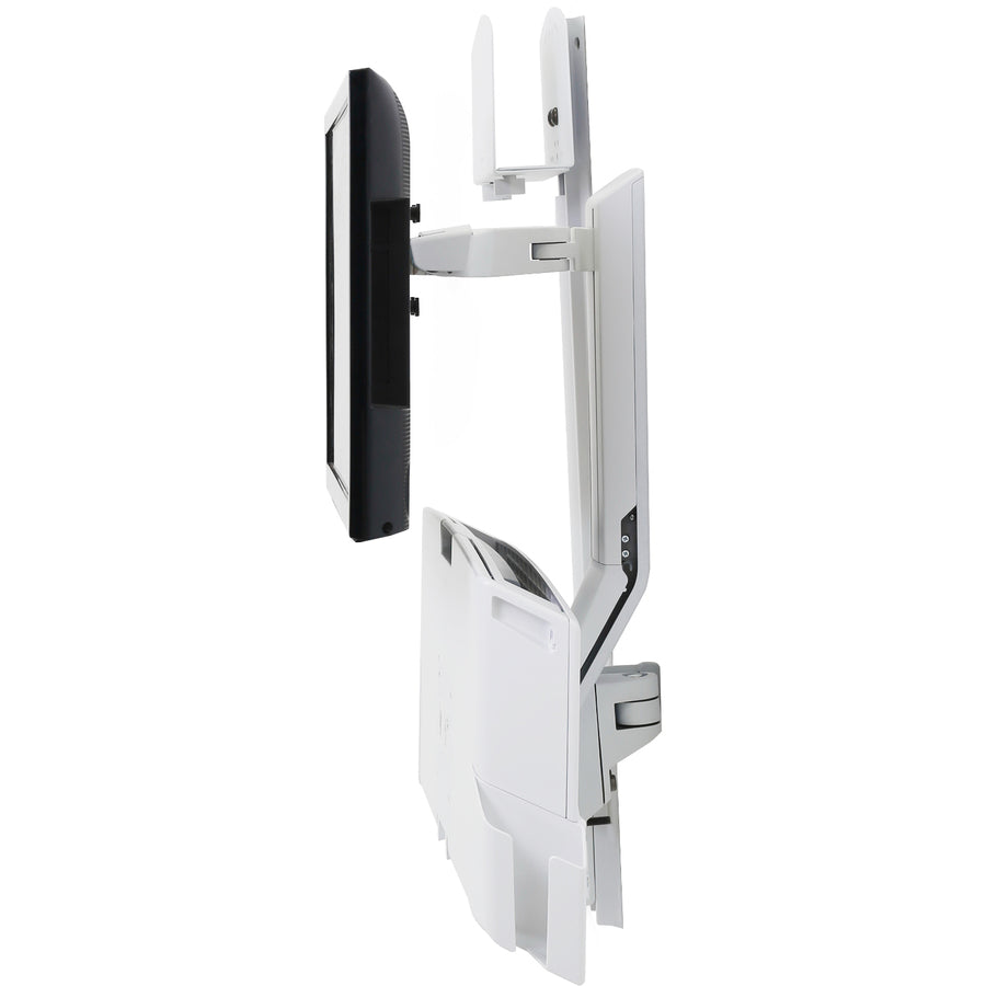 Ergotron StyleView Wall Mount for Monitor, Keyboard, Bar Code Scanner, CPU, Mouse - White 45-595-216