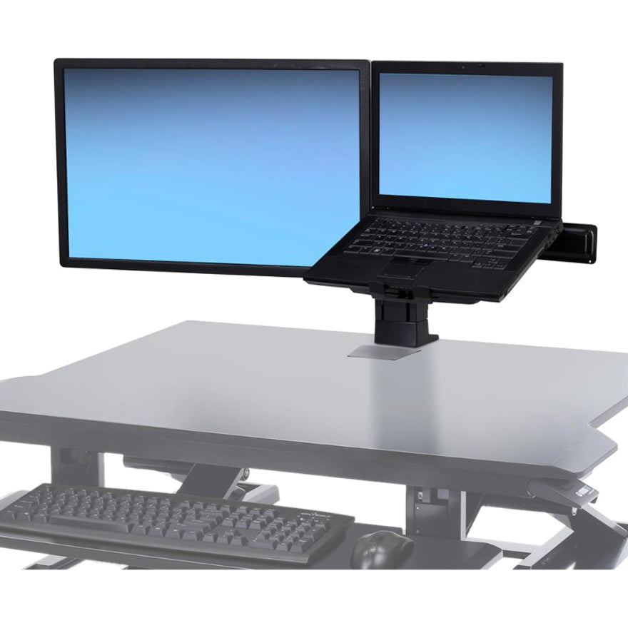 Support de bureau Ergotron pour écran LCD, ordinateur portable - Noir 97-933-085