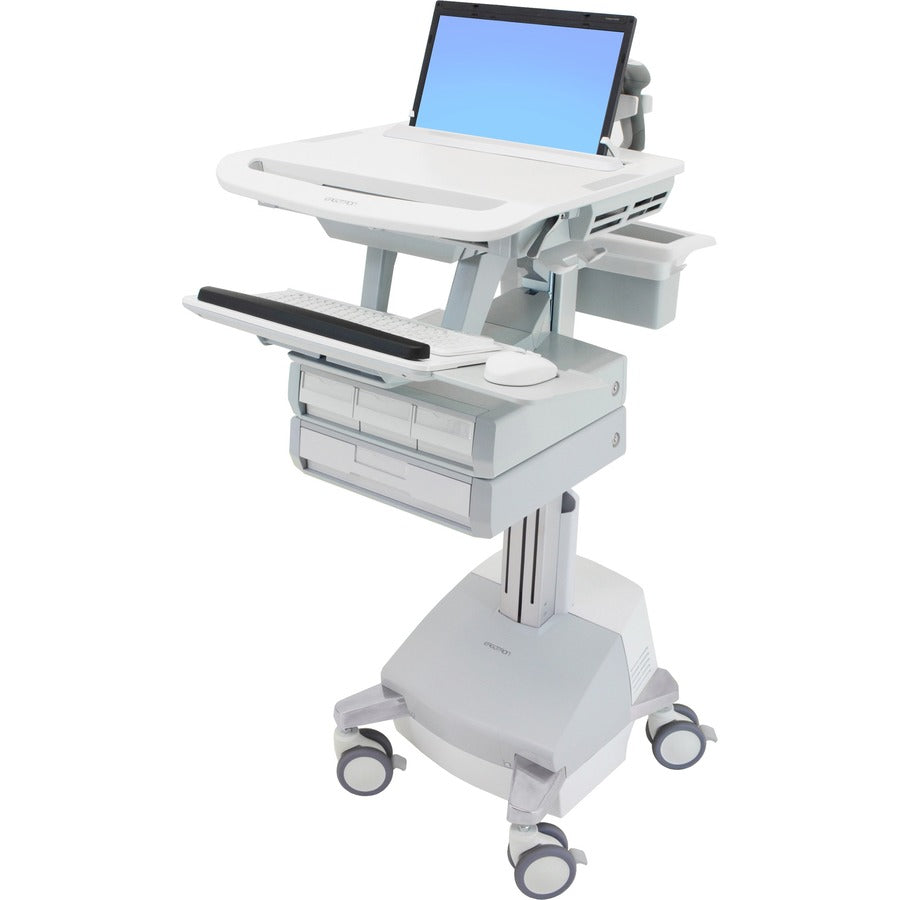 Ergotron StyleView Laptop Cart, SLA Powered, 4 Drawers SV44-1141-1