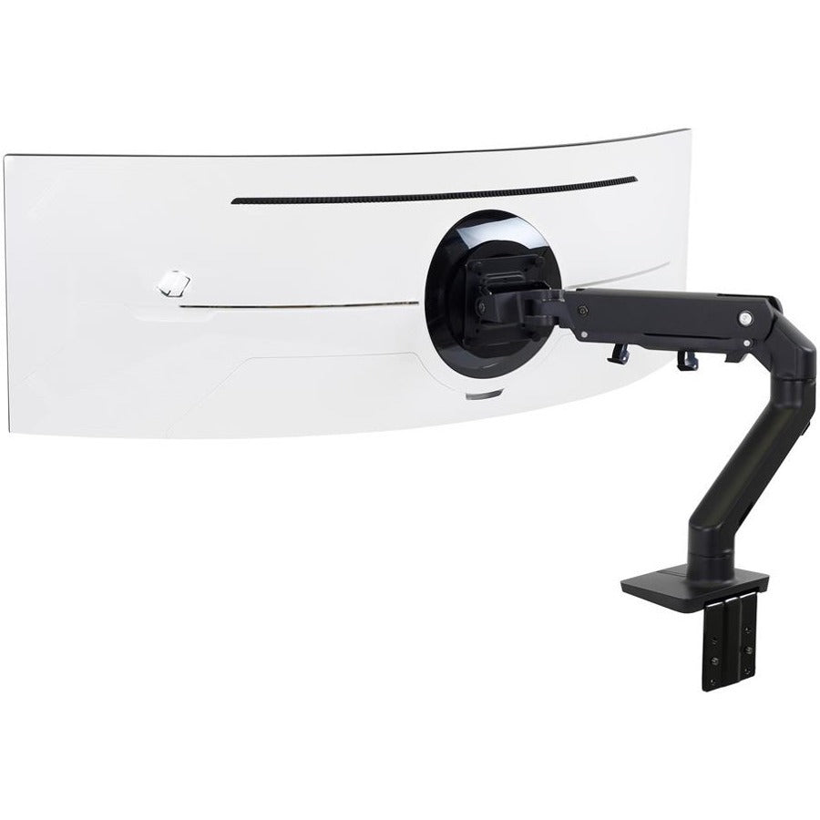 Ergotron Desk Mount for Monitor, Curved Screen Display - Matte Black 45-647-224