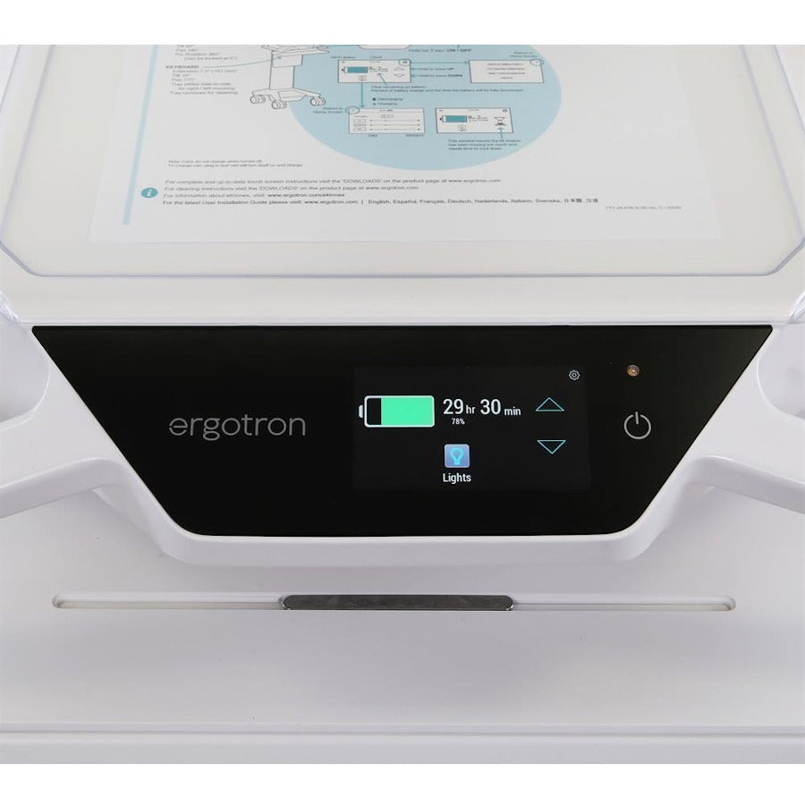 Ergotron CareFit Pro Electric Lift Cart, LiFe Powered, 1 Drawer (1x1), US/CA/MX C52-2211-1