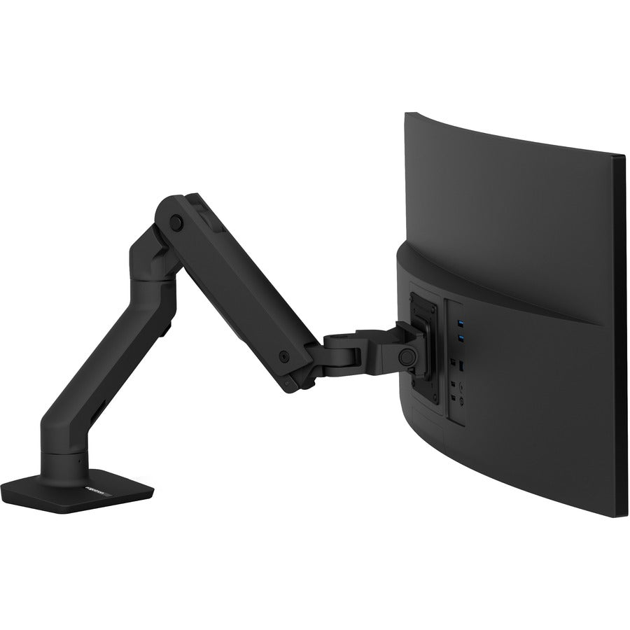 Support de bureau Ergotron pour moniteur, écran incurvé - Noir mat 45-475-224