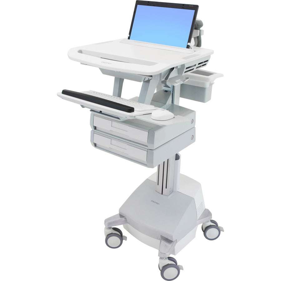 Chariot pour ordinateur portable Ergotron StyleView, alimenté par SLA, 2 tiroirs SV44-1121-1