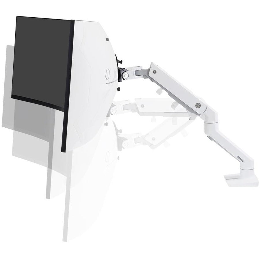Ergotron Mounting Arm for Monitor, Curved Screen Display, LCD Display - White 45-647-216
