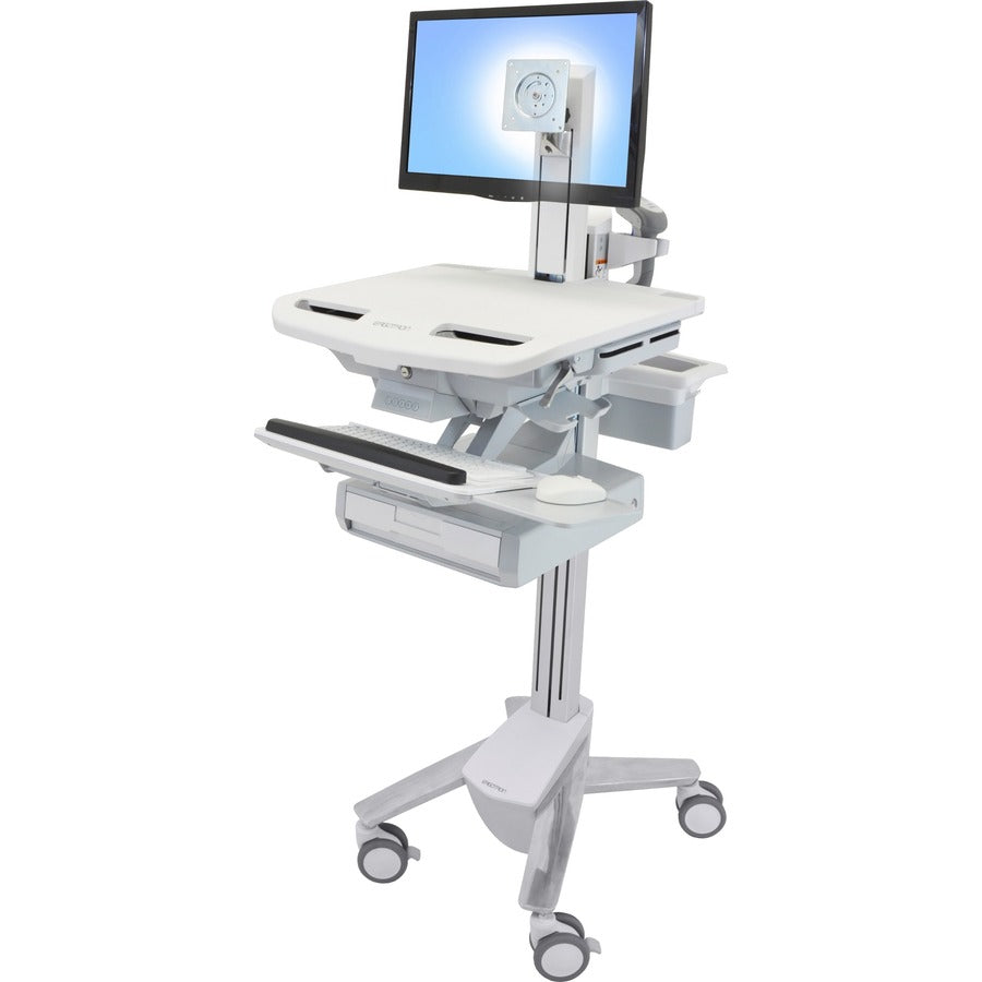 Ergotron StyleView Telepresence Cart, Dual Monitor SV43-1310-0