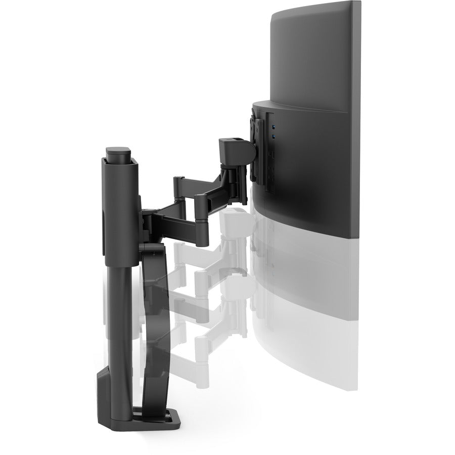 Ergotron TRACE Desk Mount for Monitor, LCD Display - Matte Black 45-630-224