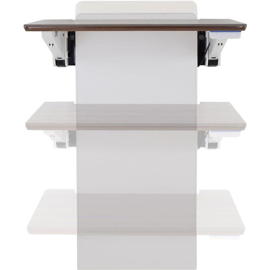 Ergotron WorkFit Elevate (walnut hills) Sit-Stand Wall Desk 24-804-S894