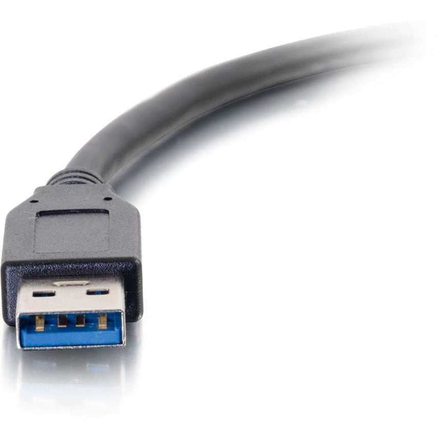 C2G 6 pieds USB 3.0 Type C vers USB A - Câble USB Noir M/M 28832