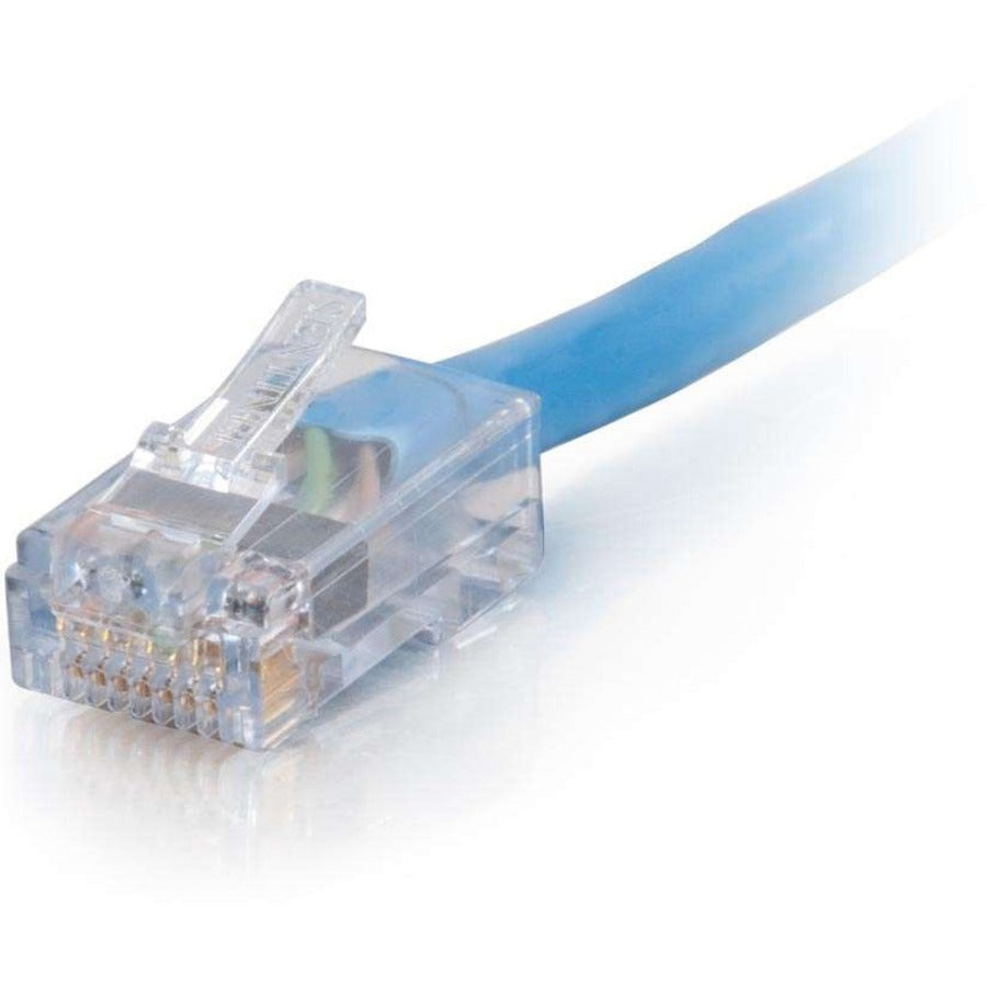 C2G Câble de brassage réseau non blindé Cat6 Plenum UTP non blindé de 15 pieds - Bleu 15283