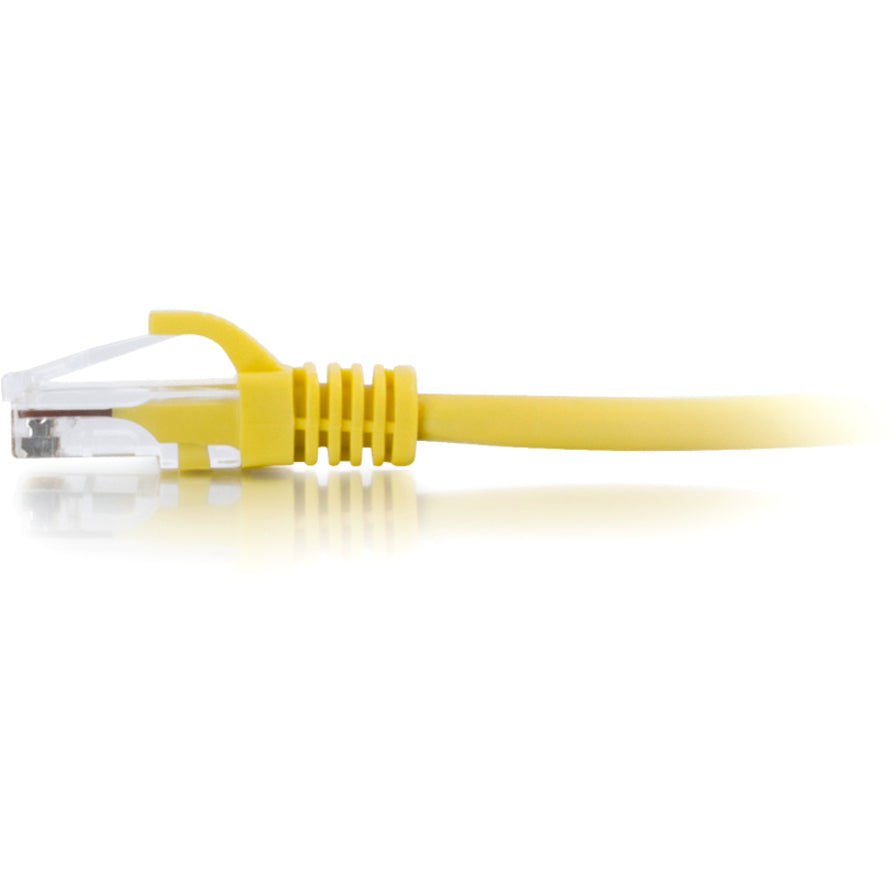 C2G Câble de brassage réseau non blindé Cat6 UTP sans accroc de 30 pieds - Jaune 04015