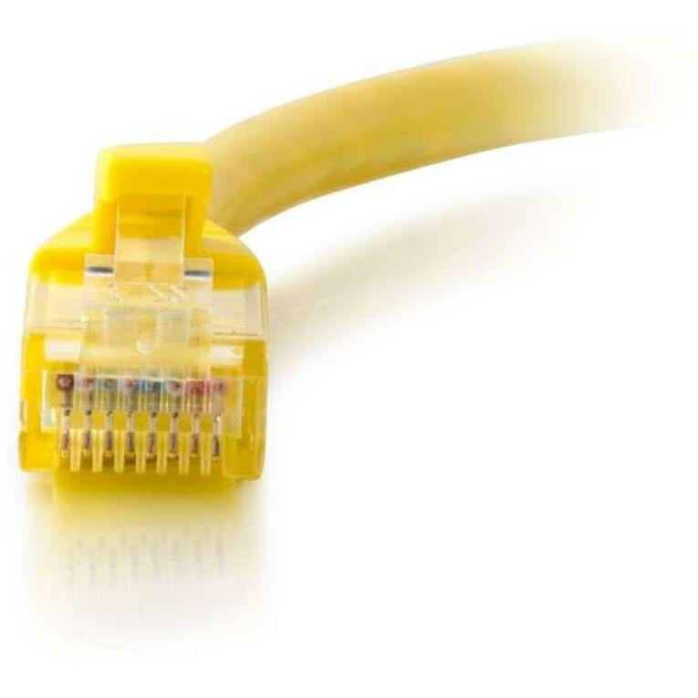 C2G Câble de brassage réseau non blindé Cat6 UTP sans accroc de 30 pieds - Jaune 04015