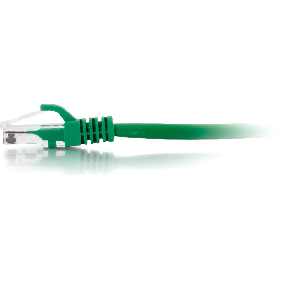 C2G Câble de brassage réseau non blindé Cat6 UTP sans accroc de 9 pi - Vert 03993