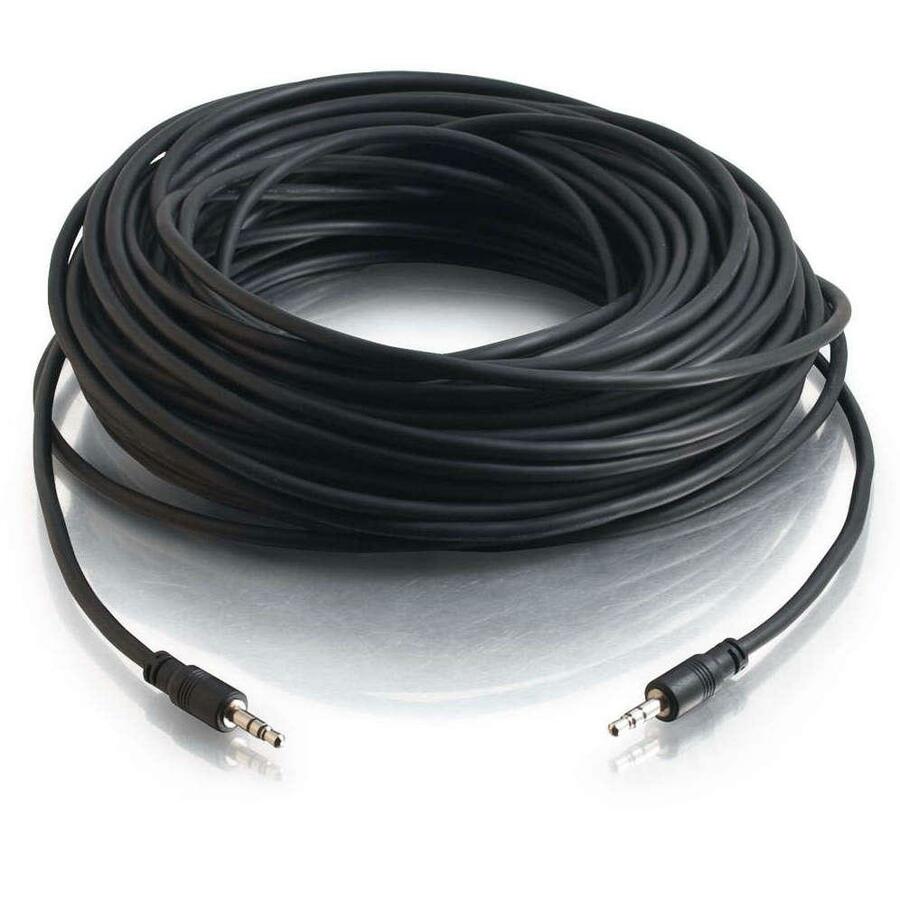 C2G 25ft CMG-Rated 3.5mm Stereo Audio Cable With Low Profile Connectors 40107