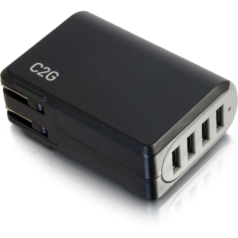 C2G 4-Port USB Wall Charger - AC to USB Adapter, 5V 4.8A Output 20277