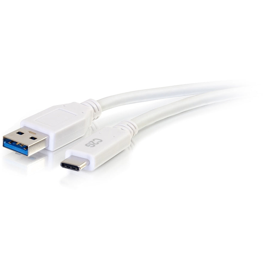 C2G 3ft USB 3.0 Type C to USB A - USB Cable White M/M 28835