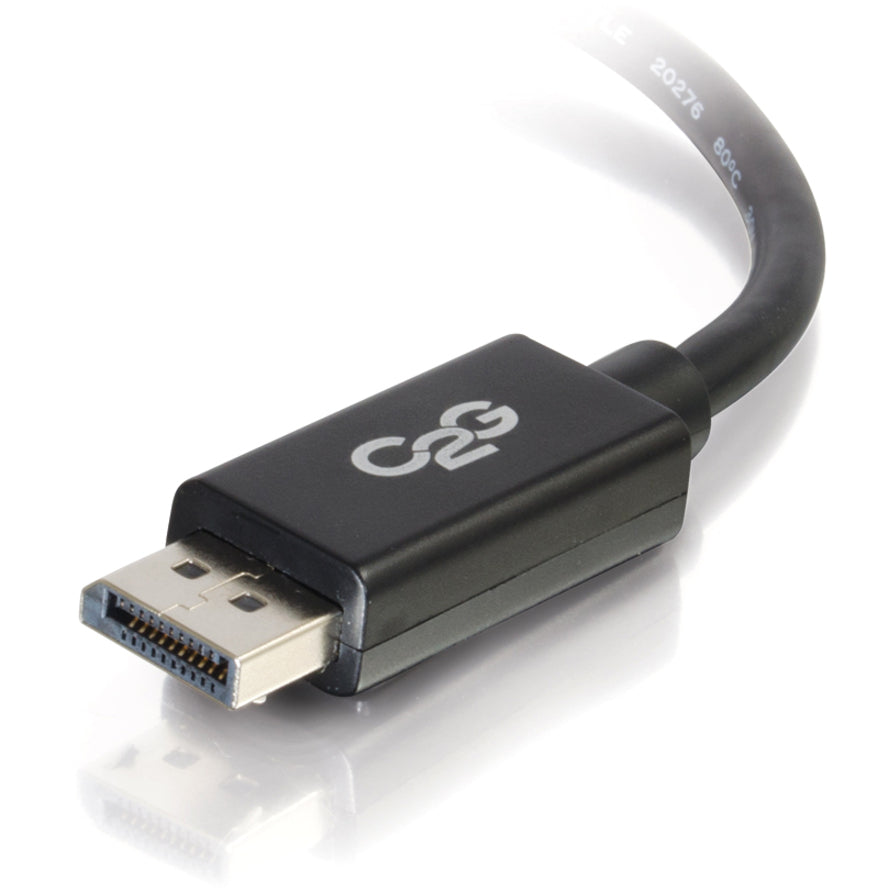 C2G 6ft DisplayPort Cable with Latches 8K UHD M/M - Black 54401