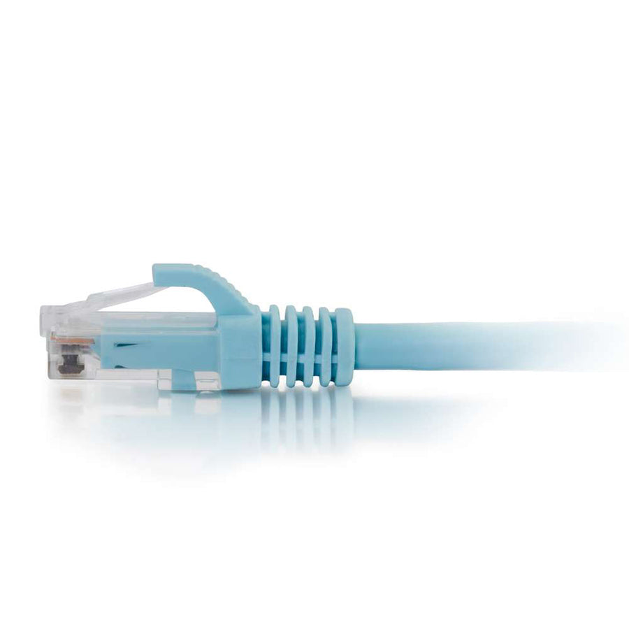 C2G 100ft Cat6a Snagless Unshielded (UTP) Network Patch Ethernet Cable-Aqua 50875