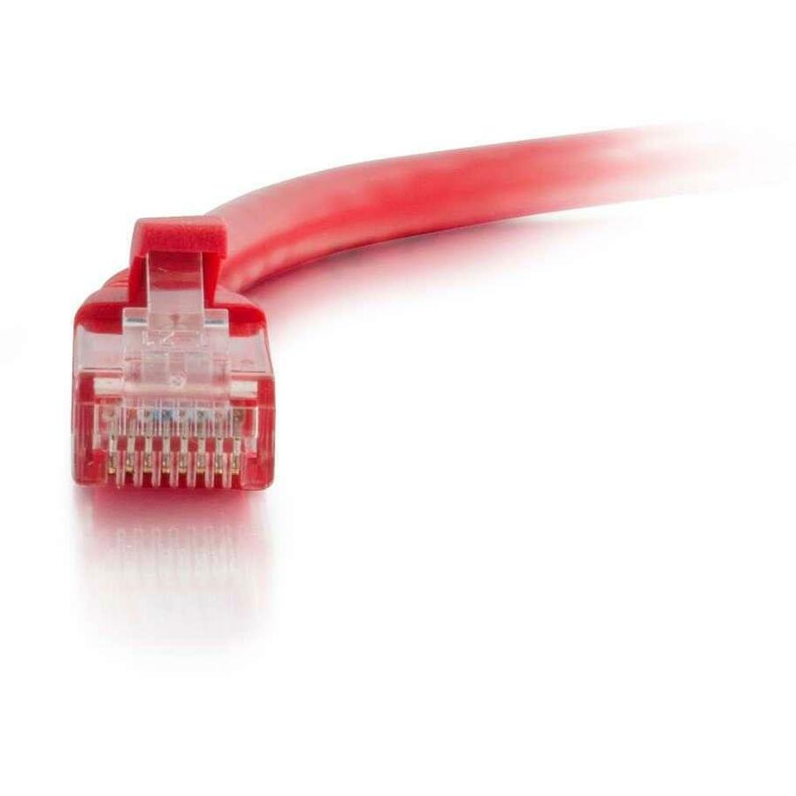 C2G Câble de raccordement réseau non blindé Cat6 sans accroc UTP de 6 pi - Rouge 04000