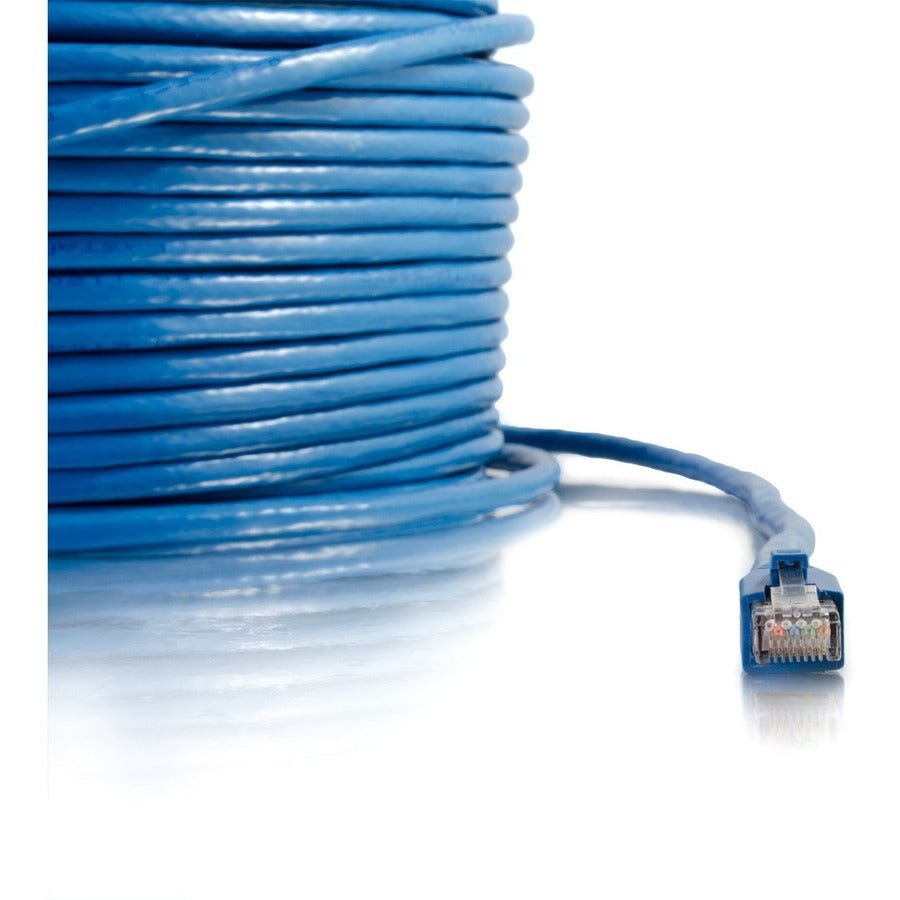 C2G 150ft Cat6 Ethernet Cable - Solid Snagless Shielded - Blue 43170