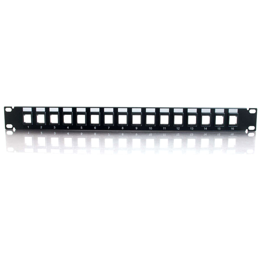 C2G 16 port Blank Keystone/Multimedia Patch Panel 03858