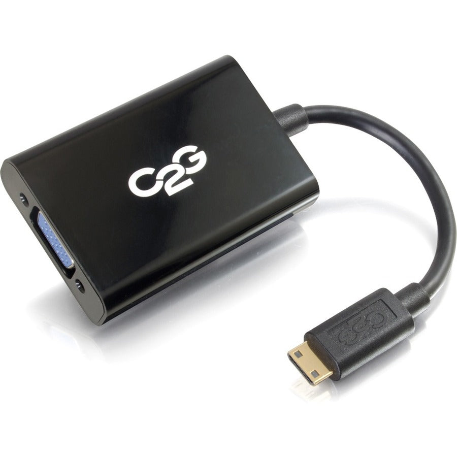 C2G HDMI Mini Male to VGA and Audio Female Adapter Converter Dongle 41354