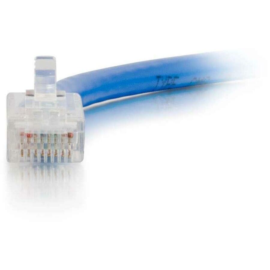 C2G Câble de brassage réseau UTP non blindé Cat6 non amorcé de 10 pieds - Bleu 04094